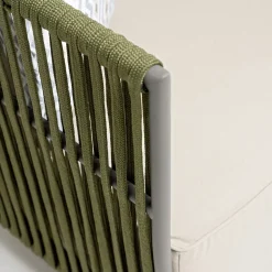 Viadurini in the Garden Gartensofas-3-Sitzer Outdoor-Sofa aus Aluminium und Weben - Eugene