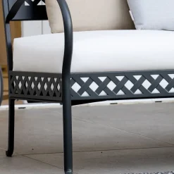 Viadurini in the Garden Gartensofas-2-Sitzer Outdoor-Sofa aus verzinktem Stahl Made in Italy - Selvaggia