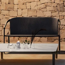 Viadurini in the Garden Gartensofas-2-Sitzer Outdoor-Sofa mit Aluminiumstruktur Made in Italy - Zaika