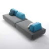 Viadurini Living Moderne Sofas-4-Sitzer Stoffsofa mit beweglichen Rückenlehnen Made in Italy - Ardenne