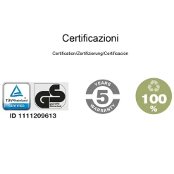 Viadurini Living Bürostühle-3-Sitzer-Bürobank aus Stahl und farbigem recyceltem Technopolymer - Verenza