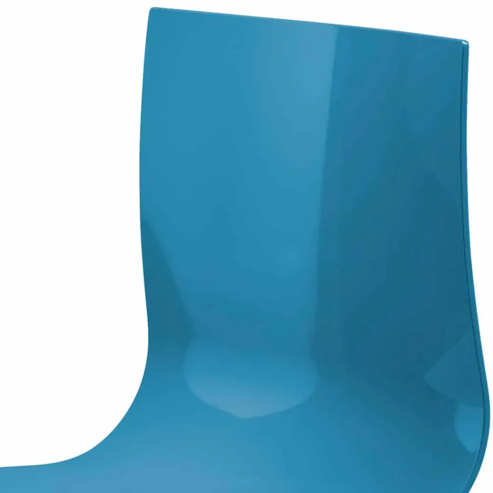 Viadurini Living Bürostühle-2-Sitzer-Bürobank mit Couchtisch aus Stahl und farbigem Technopolymer - Verenza