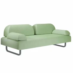 Viadurini in the Garden Gartensofas-3-Sitzer-Design-Sofa aus Metall und Stoff Made in Italy - Selia