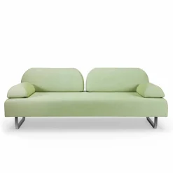 Viadurini in the Garden Gartensofas-3-Sitzer-Design-Sofa aus Metall und Stoff Made in Italy - Selia