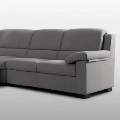 Viadurini Living Moderne Sofas-5-Sitzer-Ecksofa aus hellgrauem Stoff Made in Italy - Budapest