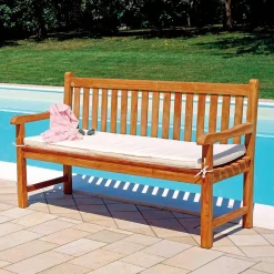 Viadurini in the Garden Gartenbänke-3-Sitzer-Gartenbank aus Teakholz - Shelter