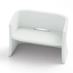 Viadurini in the Garden Gartensofas-2-Sitzer-Gartensofa aus farbigem Polyethylen Made in Italy - Gomez