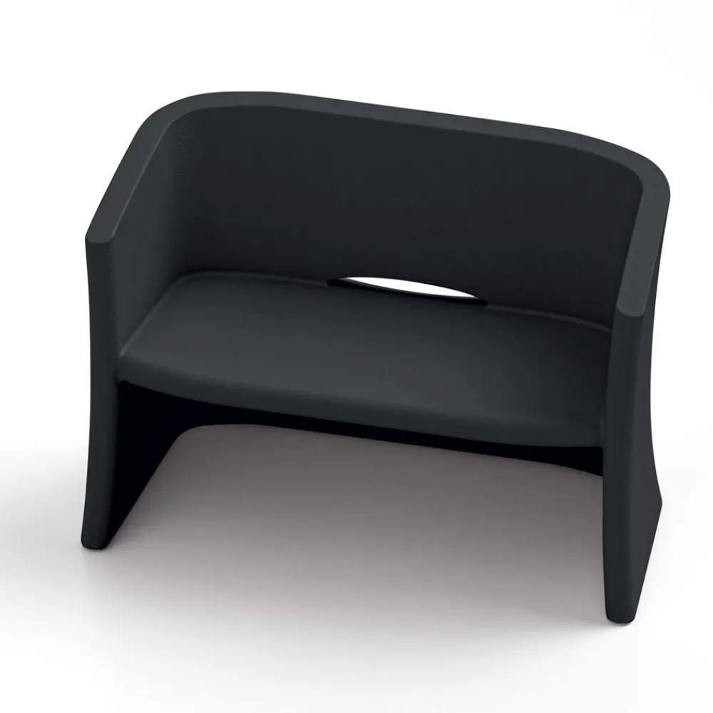 Viadurini in the Garden Gartensofas-2-Sitzer-Gartensofa aus farbigem Polyethylen Made in Italy - Gomez