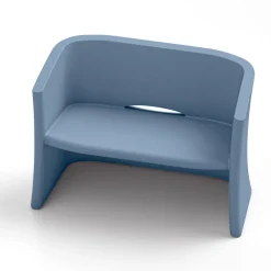 Viadurini in the Garden Gartensofas-2-Sitzer-Gartensofa aus farbigem Polyethylen Made in Italy - Gomez