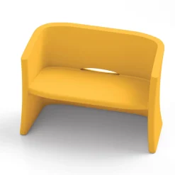 Viadurini in the Garden Gartensofas-2-Sitzer-Gartensofa aus farbigem Polyethylen Made in Italy - Gomez