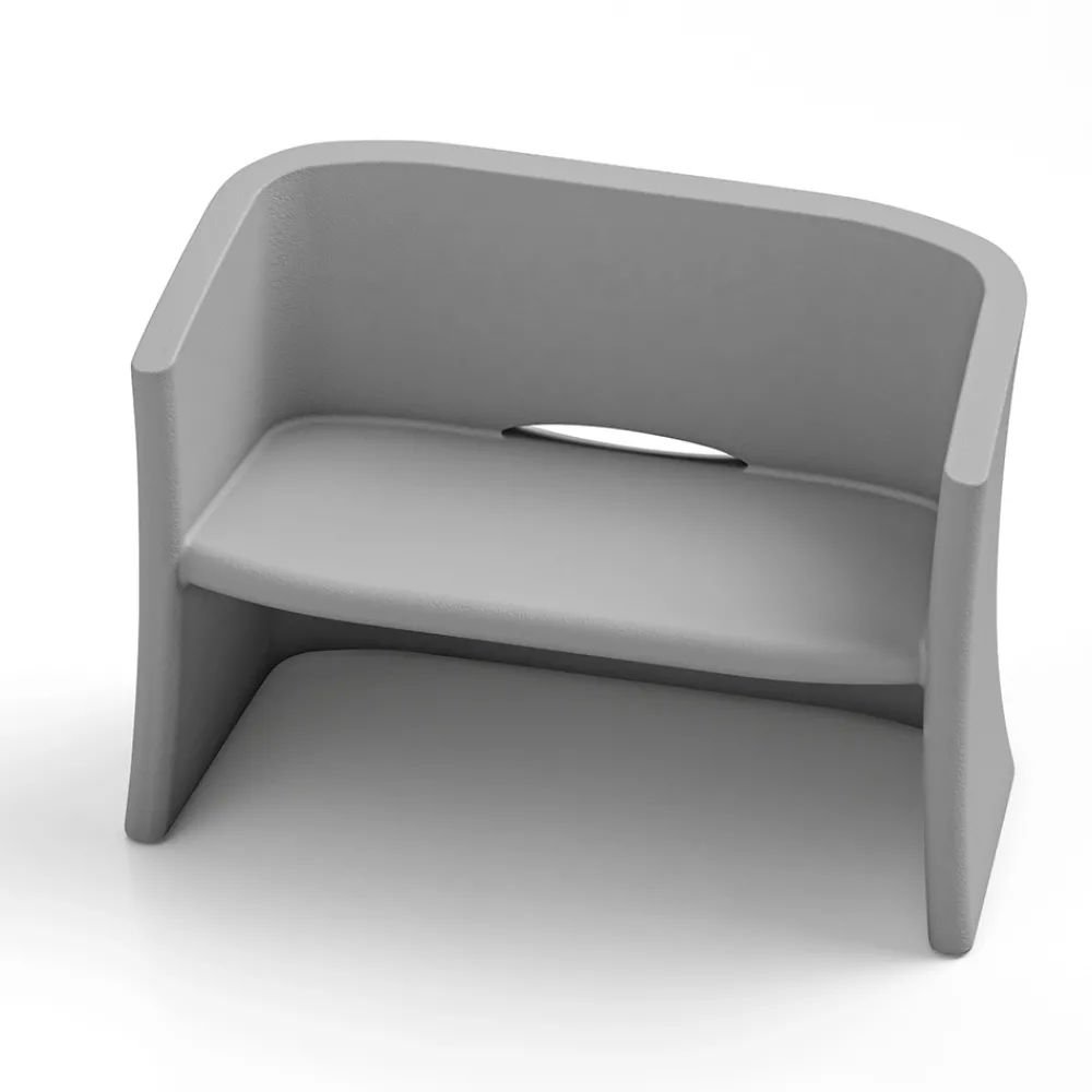 Viadurini in the Garden Gartensofas-2-Sitzer-Gartensofa aus farbigem Polyethylen Made in Italy - Gomez