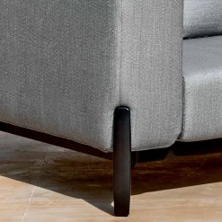 Viadurini in the Garden Gartensofas-3-Sitzer-Outdoor-Sofa aus Aluminium mit Hocker und Chaiselongue - Filomena