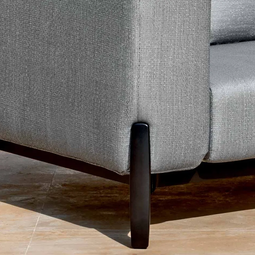 Viadurini in the Garden Gartensofas-3-Sitzer-Outdoor-Sofa aus Aluminium mit Hocker und Chaiselongue - Filomena