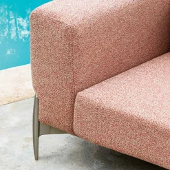 Viadurini in the Garden Gartensofas-3-Sitzer-Outdoor-Sofa aus Aluminium mit Hocker und Chaiselongue - Filomena