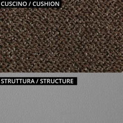 Viadurini in the Garden Gartensofas-2-Sitzer-Outdoor-Sofa mit gepolstertem Sitz Made in Italy - Planter