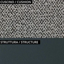 Viadurini in the Garden Gartensofas-2-Sitzer-Outdoor-Sofa mit gepolstertem Sitz Made in Italy - Planter