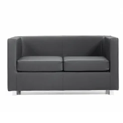 Viadurini Living Moderne Sofas-2-Sitzer-Polstersofa mit Chromfüßen, hergestellt in Italien – Torch