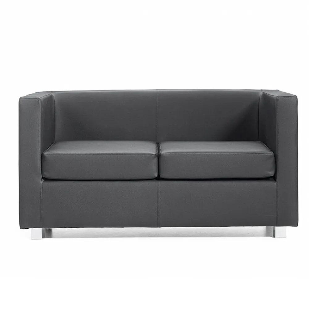 Viadurini Living Moderne Sofas-2-Sitzer-Polstersofa mit Chromfüßen, hergestellt in Italien – Torch