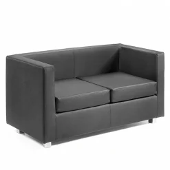 Viadurini Living Moderne Sofas-2-Sitzer-Polstersofa mit Chromfüßen, hergestellt in Italien – Torch