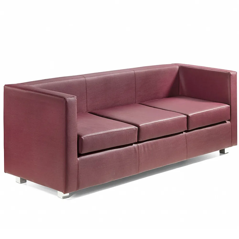 Viadurini Living Moderne Sofas-3-Sitzer-Polstersofa mit Chromfüßen, hergestellt in Italien – Torch