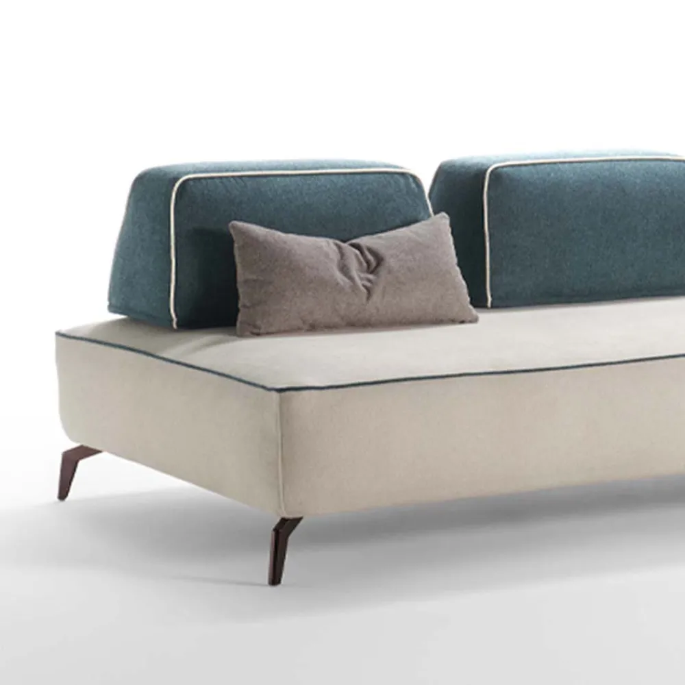 Viadurini Living Moderne Sofas-3-Sitzer-Sofa aus abnehmbarem Stoff Made in Italy - Mykonos