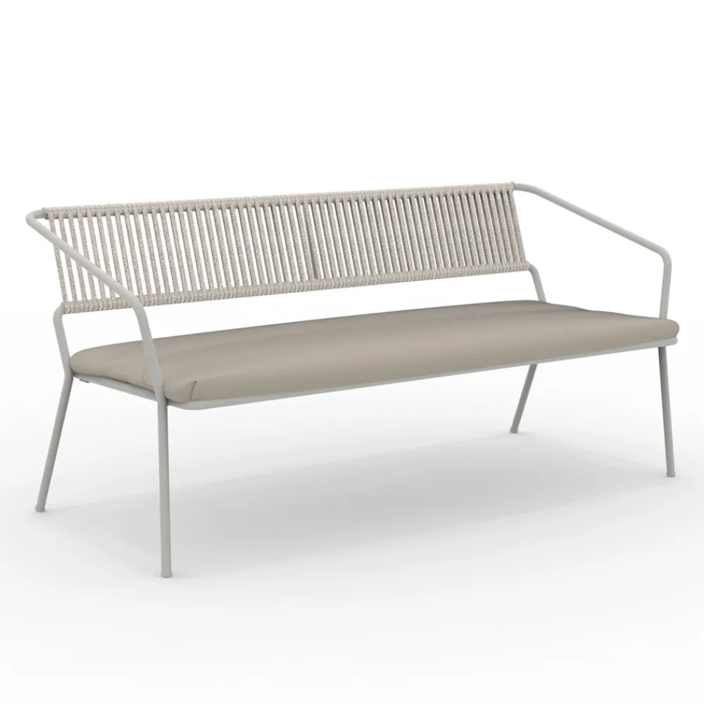 Viadurini in the Garden Gartensofas-2-Sitzer-Sofa für den Garten mit Kissen inklusive Made in Italy - Prato