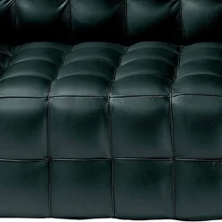 Viadurini Italian Sofas Moderne Sofas-2-Sitzer-Sofa mit Bezug aus Leder in Steppoptik Made in Italy - Vesuvio