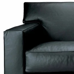 Viadurini Italian Sofas Moderne Sofas-3-Sitzer-Sofa mit Lederbezug und Nussbaumfüßen Made in Italy - Alessandria