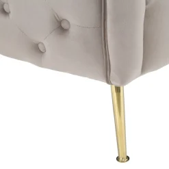 Viadurini Italian Sofas Moderne Sofas-2-Sitzer-Sofa mit Samtbezug und Eisenfüßen - Annetta