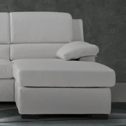 Viadurini Living Moderne Sofas-3-Sitzer-Sofa mit umkehrbarem Hocker aus Stoff Made in Italy - Budapest