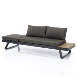 Viadurini in the Garden Gartensofas-3-Sitzer-Sofa, umwandelbar in Chaiselongue mit verstellbarer Rückenlehne – Lire