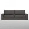 Viadurini Living Moderne Sofas-3-Sitzer-Wohnzimmersofa aus anthrazitfarbenem Stoff Made in Italy - Normandie