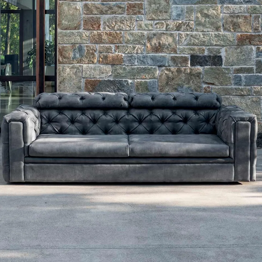 Viadurini Living Moderne Sofas-2-Sitzer-Wohnzimmersofa mit verstellbarer Kopfstütze Made in Italy - Unleashed