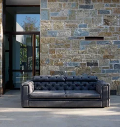 Viadurini Living Moderne Sofas-2-Sitzer-Wohnzimmersofa mit verstellbarer Kopfstütze Made in Italy - Unleashed