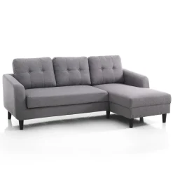Viadurini Living Moderne Schlafsofas-Sofa mit ausklappbarem Bettelement unter der Sitzfläche – Nickel