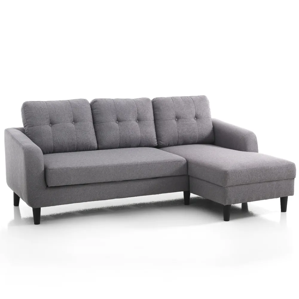 Viadurini Living Moderne Schlafsofas-Sofa mit ausklappbarem Bettelement unter der Sitzfläche – Nickel