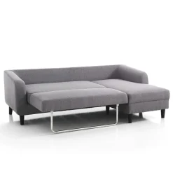 Viadurini Living Moderne Schlafsofas-Sofa mit ausklappbarem Bettelement unter der Sitzfläche – Nickel