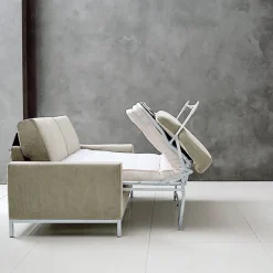 Viadurini Living Moderne Schlafsofas-Sofa mit Bettöffnung aus Metall und Polyurethan Made in Italy - Folle