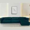 Viadurini Living Moderne Sofas-Sofa mit Innenhalbinsel aus expandiertem Polyurethan - Buffo
