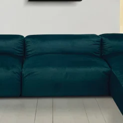 Viadurini Living Moderne Sofas-Sofa mit Innenhalbinsel aus expandiertem Polyurethan - Buffo