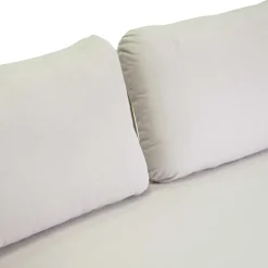 Viadurini in the Garden Gartensofas-Sofa mit Sesseln und Couchtisch aus weißem Aluminium für den Garten - Tenda