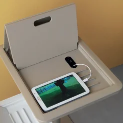 Viadurini Living Moderne Couchtische-Sofa-Beistelltisch Metall und PVC höhenverstellbar für Tablet - Tekniko