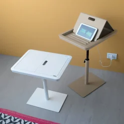 Viadurini Living Moderne Couchtische-Sofa-Beistelltisch Metall und PVC höhenverstellbar für Tablet - Tekniko