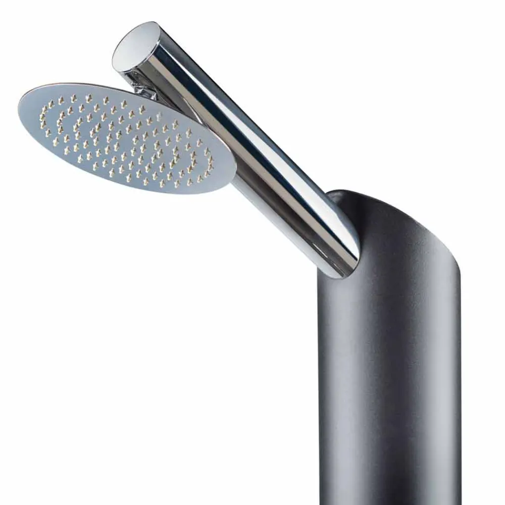 Viadurini in the Garden Gartendusche-Solar Garden Duschsäule aus schwarzem Edelstahl Made in Italy - Werner