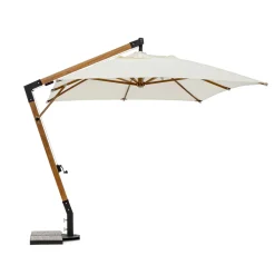 Viadurini in the Garden Gartenschirm-Sonnenschirm aus Holz und Ecru 3x4 Polyester, Homemotion - Passmore