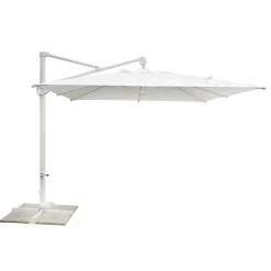 Viadurini in the Garden Gartenschirm-Sonnenschirm aus Polyester mit weißer Aluminiumstruktur - Zinica