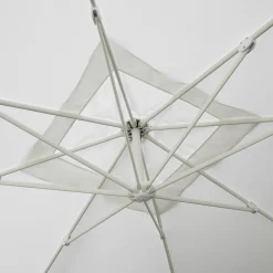 Viadurini in the Garden Gartenschirm-Sonnenschirm aus Polyester mit weißer Aluminiumstruktur - Zinica