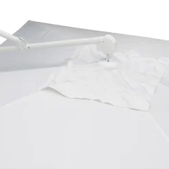 Viadurini in the Garden Gartenschirm-Sonnenschirm aus Polyester mit weißer Aluminiumstruktur - Zinica