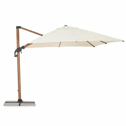 Viadurini in the Garden Gartenschirm-Sonnenschirm, 3x3 in Aluminium mit beiger Polyesterabdeckung - Leano