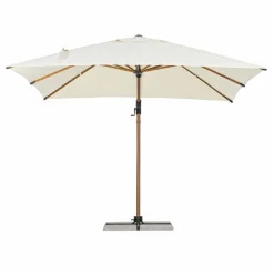 Viadurini in the Garden Gartenschirm-Sonnenschirm, 3x3 in Aluminium mit beiger Polyesterabdeckung - Leano